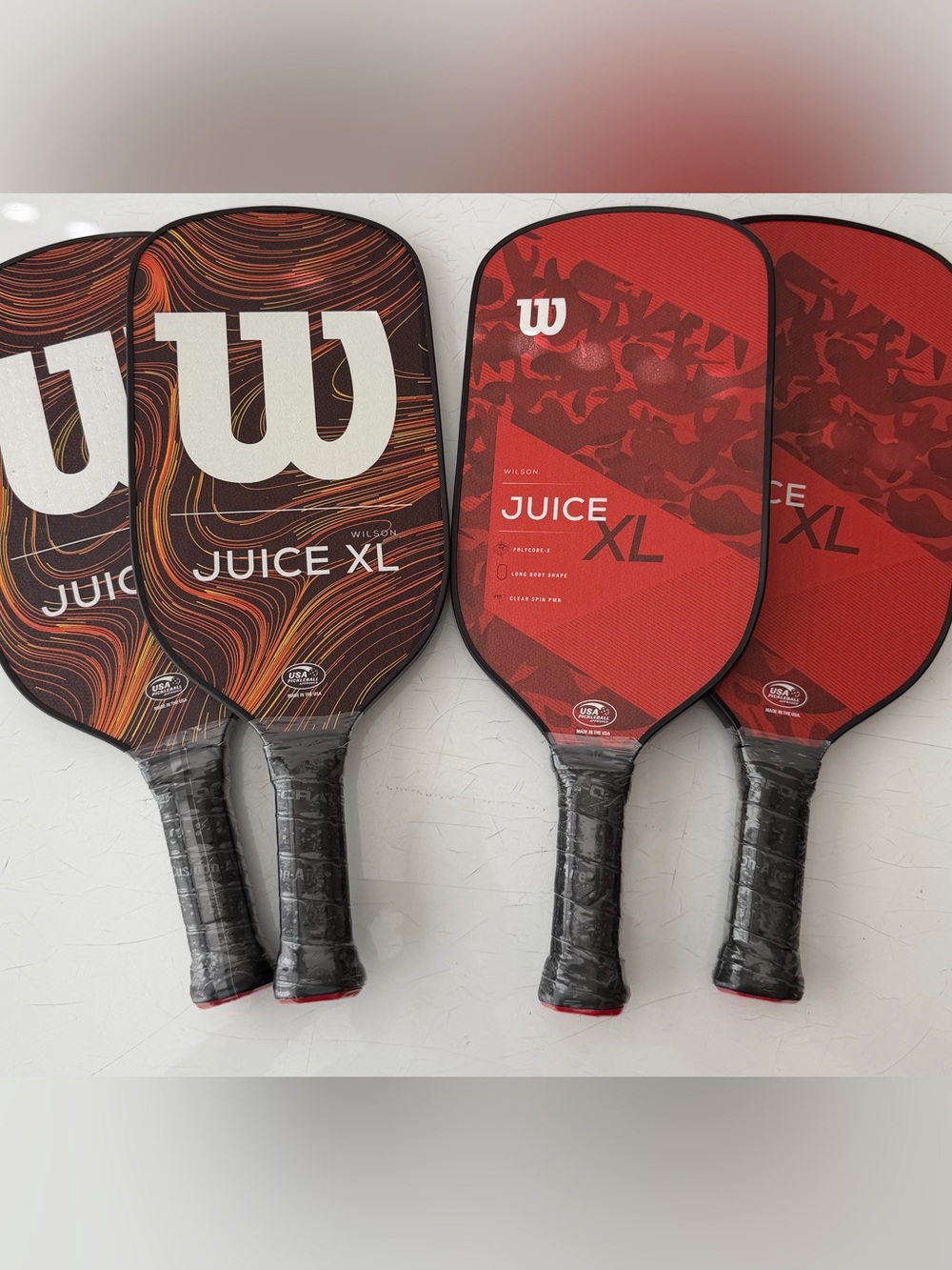 Wilson Juice XL Pickleball Paddles - Set of 4 - AS IS